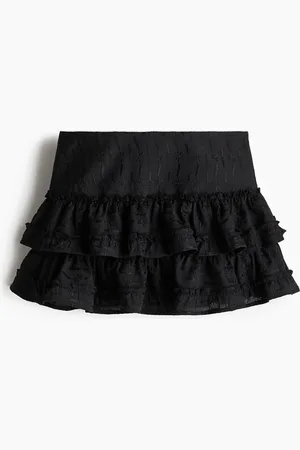H&M Volantrok met borduursel