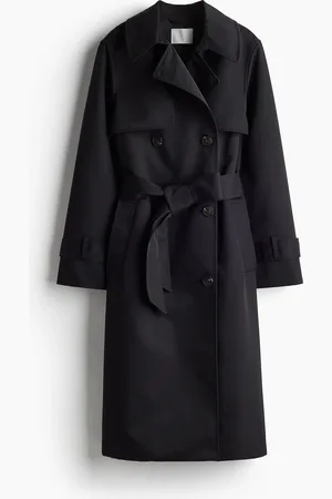 H&M Double-breasted trenchcoat van keper