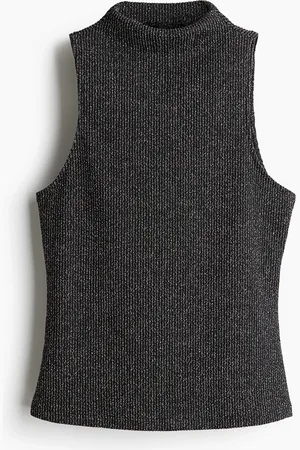 H&M Glitterende tanktop met turtleneck