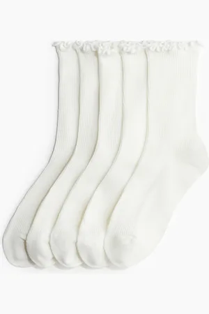 H&M 5 paar ribgebreide sokken