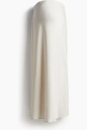 H&M MAMA Satijnen slip-on rok