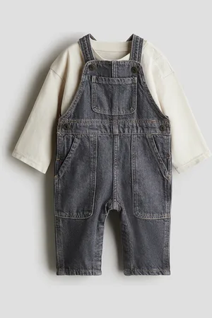 H&M 2-delige set - Salopette en shirt