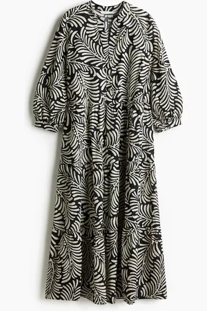 H&M Halflange strokenjurk