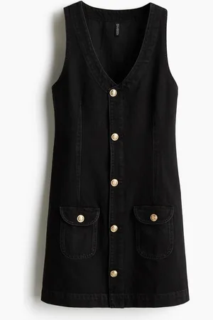 H&M Mouwloze jeansjurk