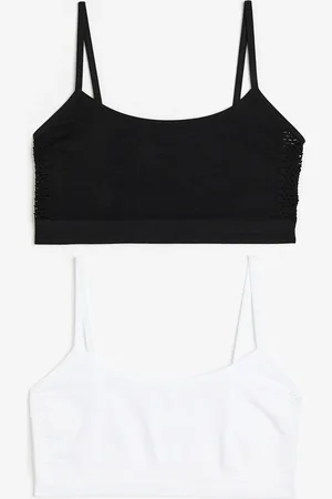 H&M Set van 2 seamless tricot tops