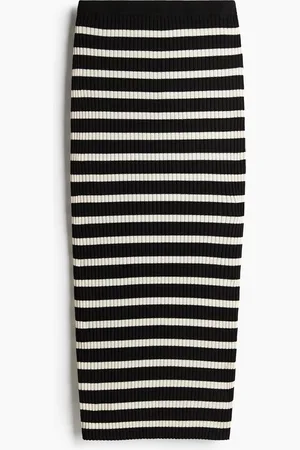 H&M Ribgebreide rok
