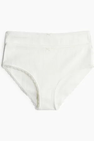 H&M Set van 2 slips van pointelletricot - Hipster