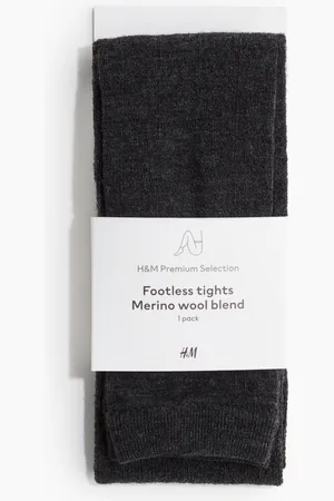 H&M Kousenbroek van merinoswolmix zonder voeten