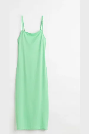 H&M Open-backed ribbed jersey dress
