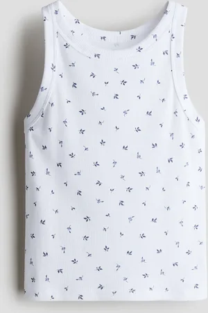 H&M Geribde katoenen tanktop
