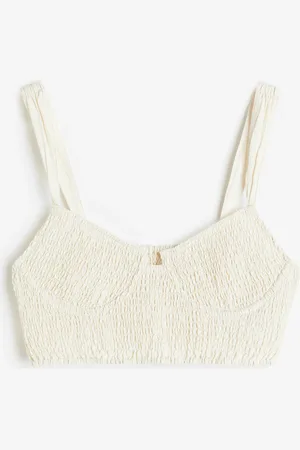 H&M Gesmokte crop top