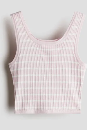H&M Ribgebreide tanktop