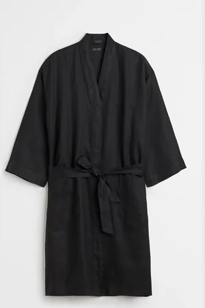 H&M Badjas van gewassen linnen