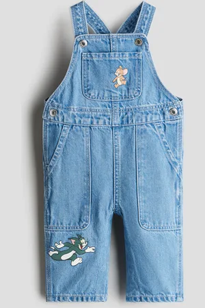 H&M Denim salopette met print