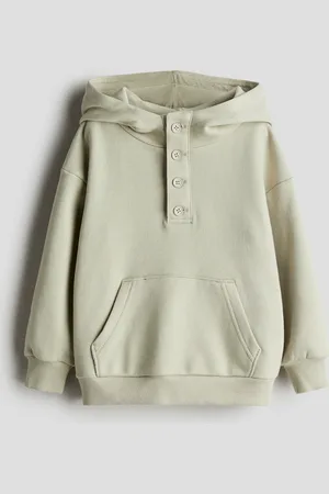 H&M Hoodie met knopen bovenaan