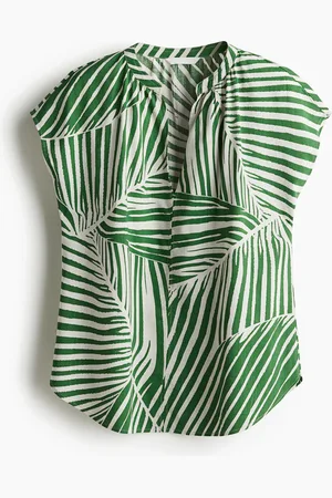 H&M Bloes met halsboordje
