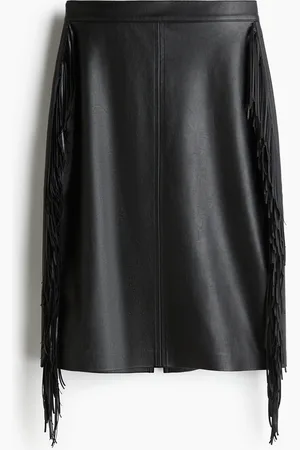 H&M Gecoate rok met franjes