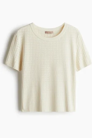 H&M Ajourgebreid T-shirt