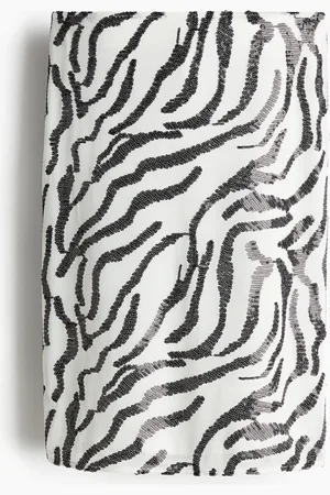 H&M Kokerrok met paillettendessin