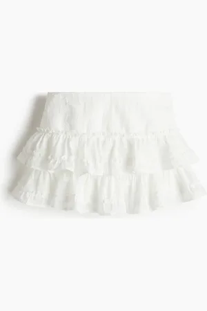 H&M Volantrok met borduursel