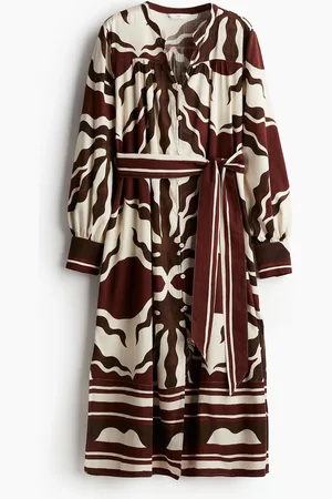 H&M Kaftanjurk met striklint