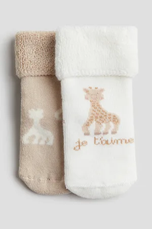 H&M 2 paar badstof sokken