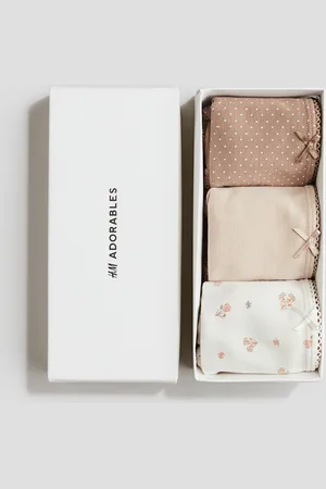 H&M Set van 3 slips van pimakatoen