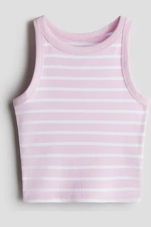 H&M Geribde katoenen tanktop