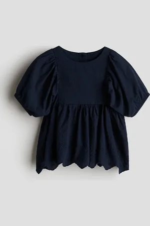 H&M Bloes met broderie anglaise