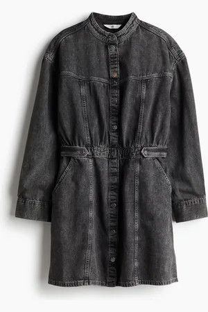 H&M Jeansjurk met lange mouwen