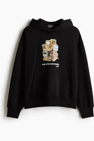 H&M Hoodie met print Oversized Fit