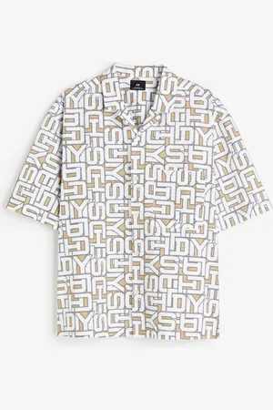 H&M Casual hemd met dessin Oversized Fit