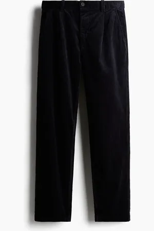 H&M Ribfluwelen broek Regular Fit