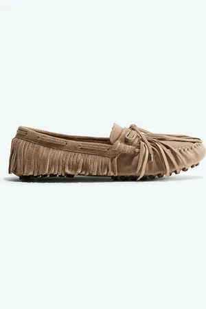 H&M Suède loafers met franjes