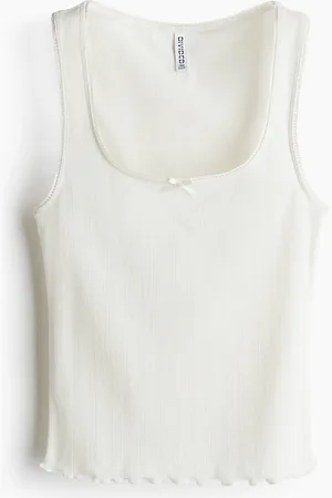 H&M Tanktop van pointelletricot