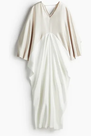 H&M Satijnen kaftanjurk