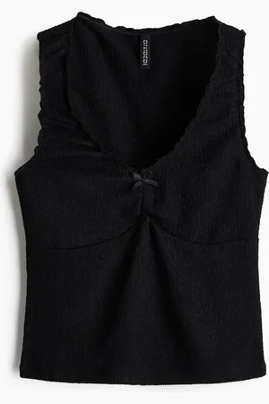 H&M Tanktop van crinkletricot