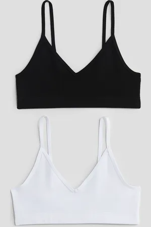 H&M Set van 2 croptops met V-hals