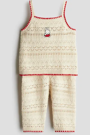 H&M 2-delige set met gehaakte look