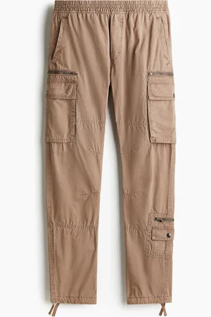 H&M Cargobroek van keper Regular Fit