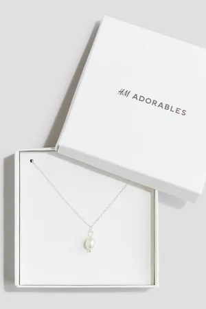 H&M Halsketting van sterlingzilver met parel