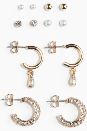 H&M 6 paar oorbellen