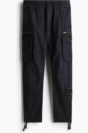 H&M Cargobroek van keper Regular Fit