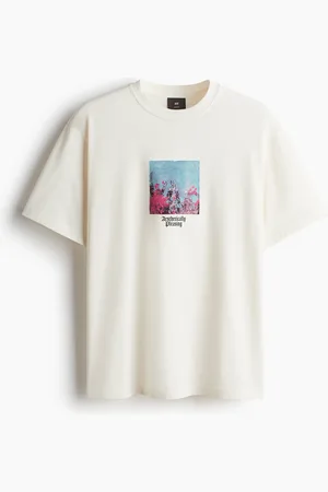 H&M T-shirt met print Loose Fit