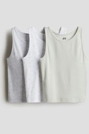 H&M Set van 3 katoenen tanktops