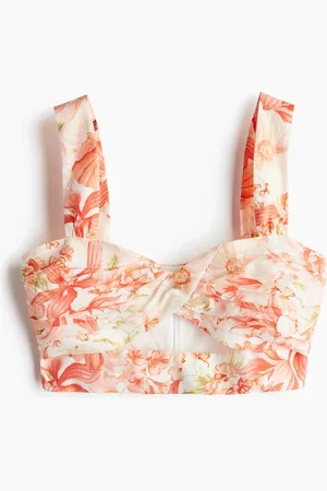 H&M Crop top met gedraaid detail