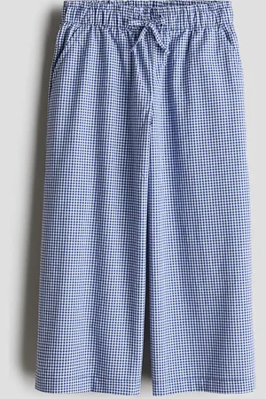 H&M Wijde pull-on broek van popeline