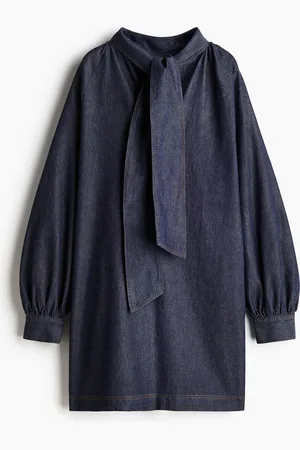 H&M Jeansjurk met striklinten