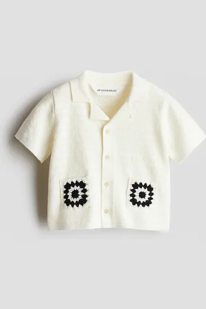 H&M Structuurgebreid casual hemd