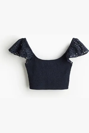 H&M Gesmokte croptop